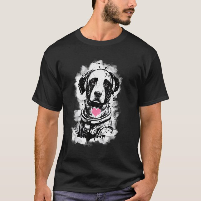 Labrador Lab Retriever Puppy Astronaut Cute Dog Fo T-Shirt (Front)