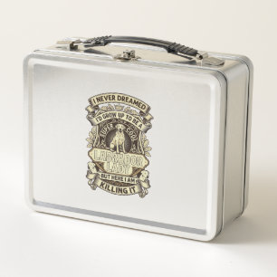 Labrador Lady Dog Crown Shield_1 Metal Lunch Box