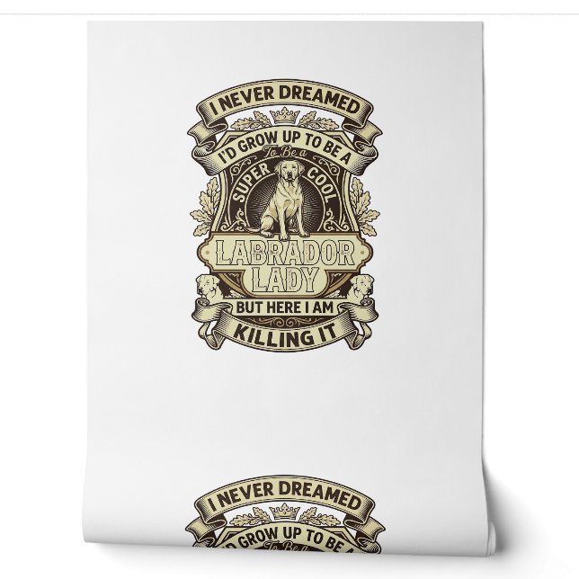 Labrador Lady Dog Crown Shield_1 Wallpaper (Unrolling)