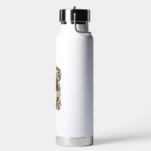Labrador Lady Dog Crown Shield_1 Water Bottle