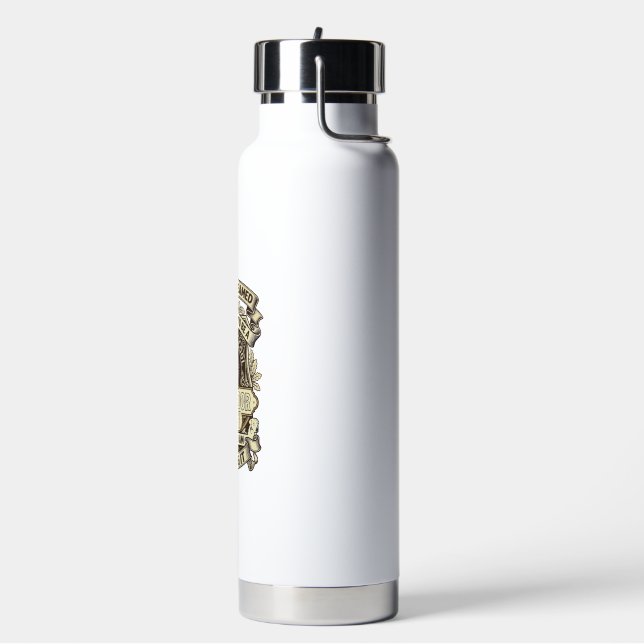 Labrador Lady Dog Crown Shield_1 Water Bottle (Left)