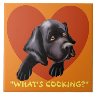 Labrador Love Ceramic Kitchen Tile
