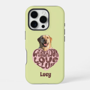 Labrador Love Club Custom Photo & Name - Dog Mum iPhone 16 Pro Case