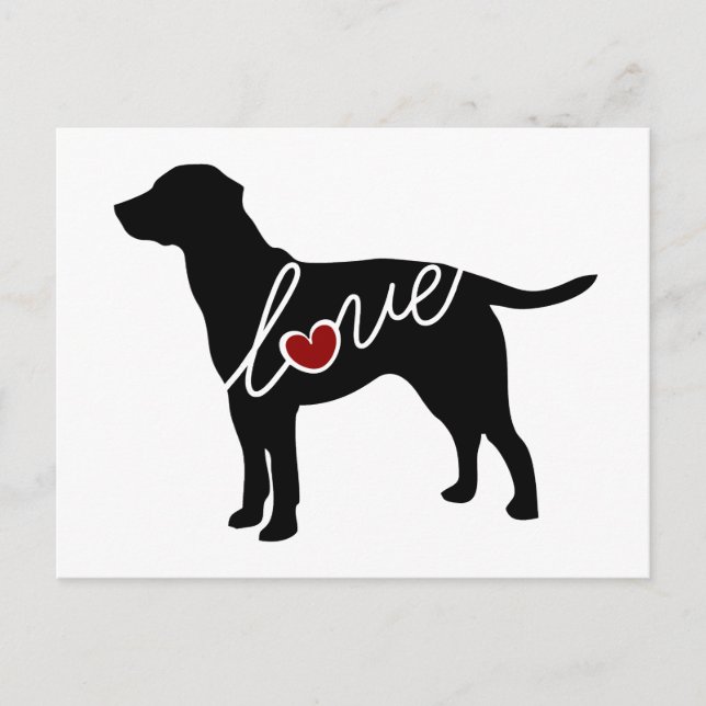 Labrador Love Postcard (Front)