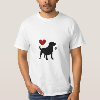Labrador love silhouette t-shirt
