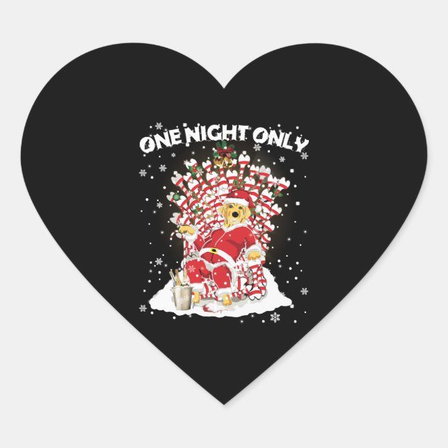 Labrador Lovers Christmas Dog Funny T Shirt Heart Sticker (Front)