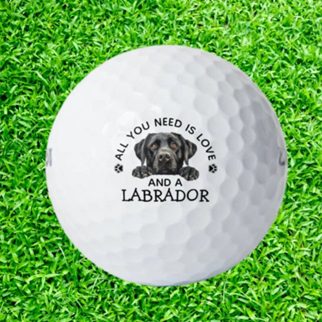   Labrador-Loving Golfer Golf Balls (Celebrate your love for Labradors and golf with our unique Labrador-loving golfer golf balls.  )