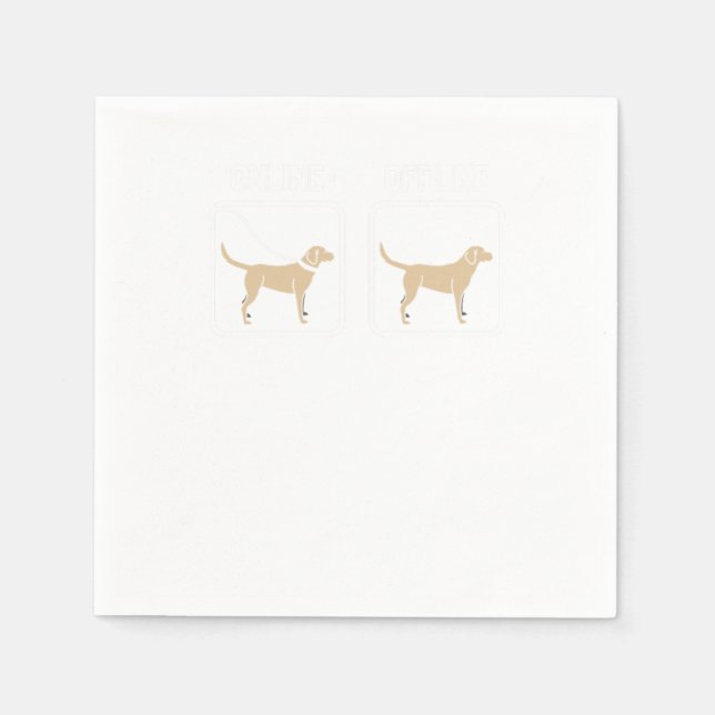 Labrador Mama I Love Animals Gift Napkin (Front)