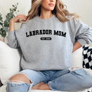 LABRADOR MOM Dog Mum Custom Birth Year Sweater