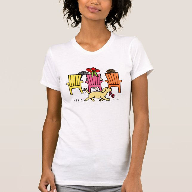 Labrador Mum at Poolside T-Shirt (Front)