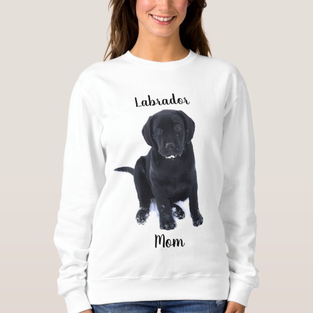 Labrador Mum - Black Lab Mum Sweatshirt (Front)