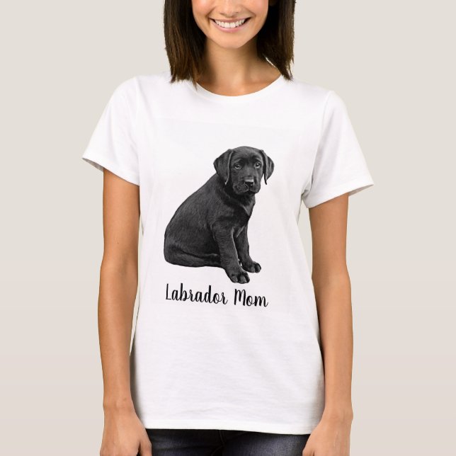 Labrador Mum - Black Lab Mum T-Shirt (Front)