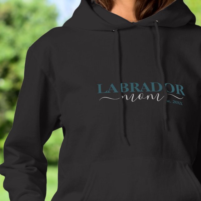 Labrador Mum Blue Text Design Hoodie (Creator Uploaded)