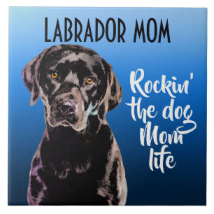 Labrador Mum Ceramic Tile