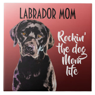 Labrador Mum Ceramic Tile