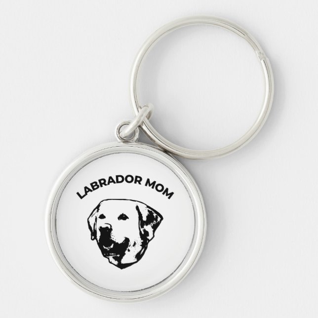 Labrador Mum   Key Ring (Front)