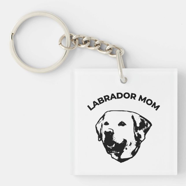 Labrador Mum  Key Ring (Front)
