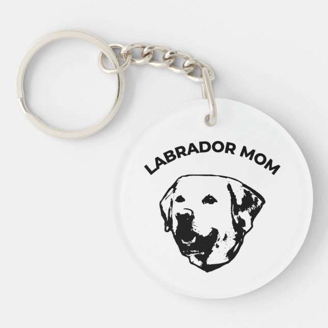 Labrador Mum  Key Ring (Front)