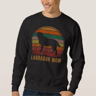 Labrador Mum Lab Yellow Black Labrador Retriever Sweatshirt