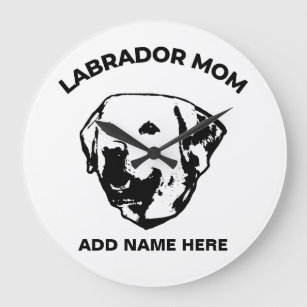 Labrador Mum   Large Clock