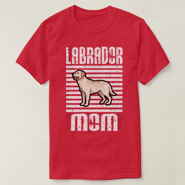 Labrador Mum Proud Dogs T-Shirt (Design Front)
