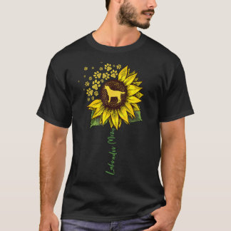 Labrador Mum Sunflower Labrador Retriever Gifts Do T-Shirt