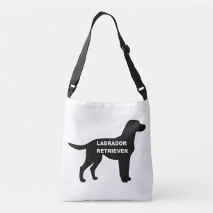 labrador name silhouette crossbody bag