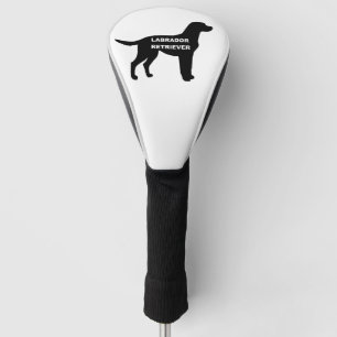 labrador name silhouette golf head cover