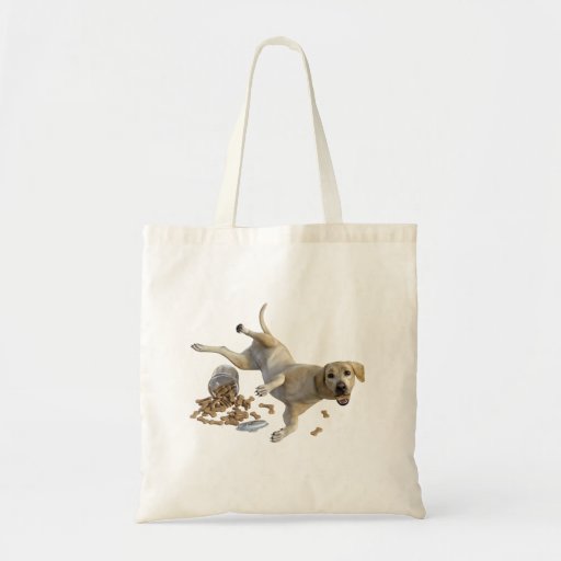 Image of Labrador Naughty Dog with Cookies Tote Bag