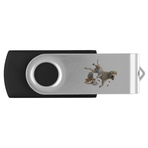 Image of Labrador Naughty Dog with Cookies Usb Flash Drive