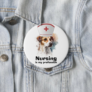 Labrador nurse dog lover ,nurse day  10 cm round badge