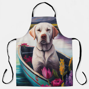 Labrador on a Paddle: A Scenic Adventure Apron
