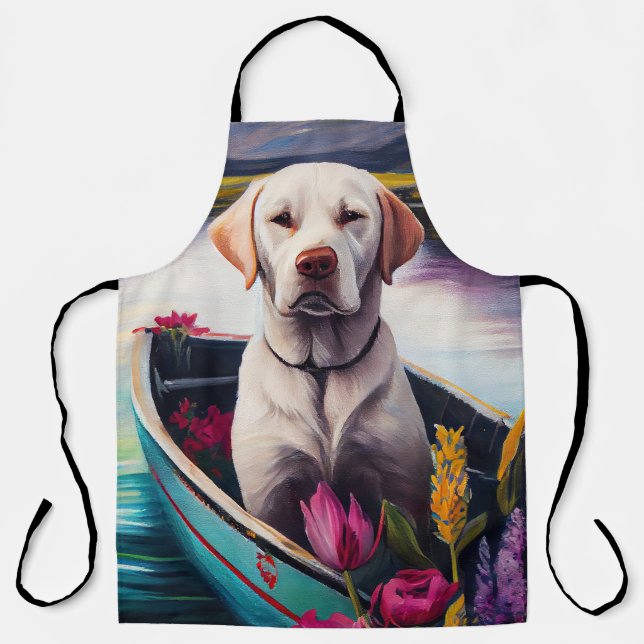 Labrador on a Paddle: A Scenic Adventure Apron (Front)