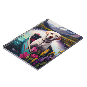Labrador on a Paddle: A Scenic Adventure Notebook