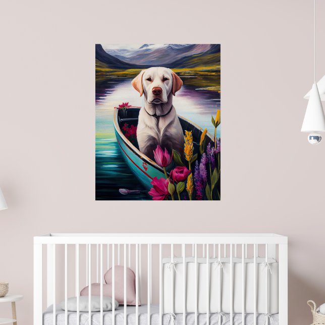 Labrador on a Paddle: A Scenic Adventure Poster (Nursery 2)