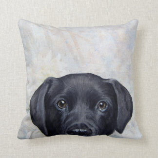 Labrador original painting print by Miart Cushion
