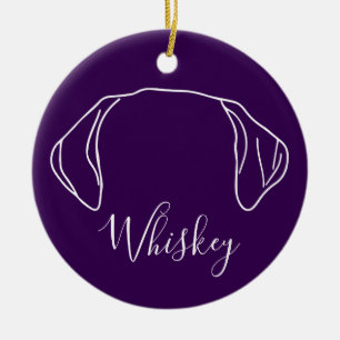 Labrador Ornament (Paw Prints)