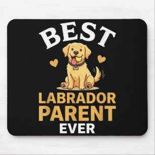 Labrador parent cute retro yellow lab owner design mouse mat