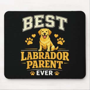 Labrador parent funny proud lab mum dad quote mouse mat