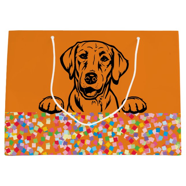 Labrador Party Confetti Gift Bag (Front)