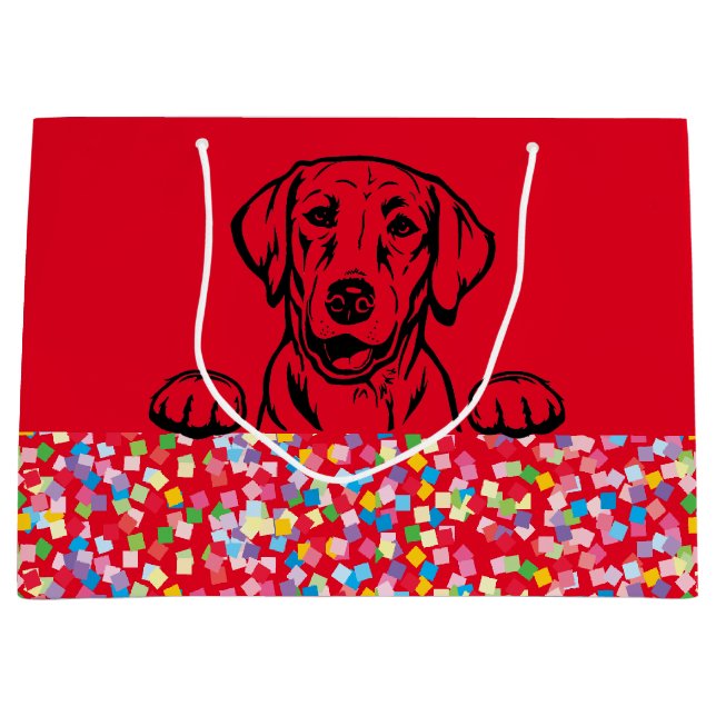 Labrador Party Confetti Gift Bag (Front)