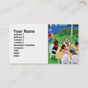 Labrador Party Painting Business Card