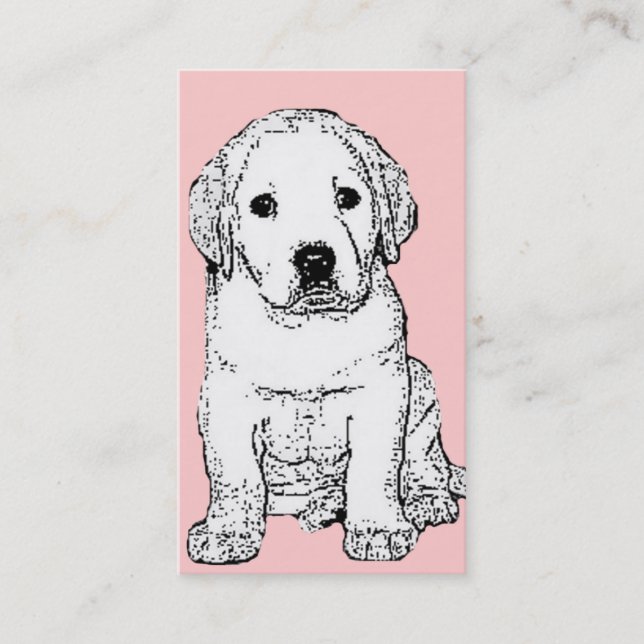 Labrador Puppy Business Cards (Front)