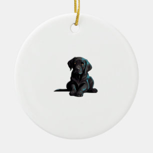 Labrador Puppy   Ceramic Tree Decoration