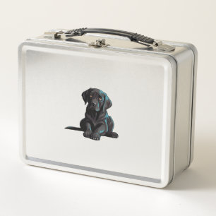 Labrador Puppy Metal Lunch Box