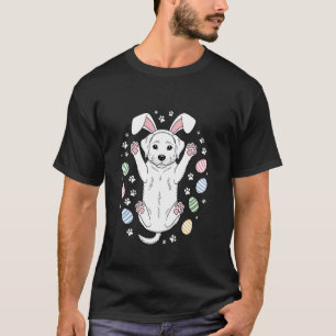 Labrador Puppy Retriever Bunny Springs Eggs Easter T-Shirt