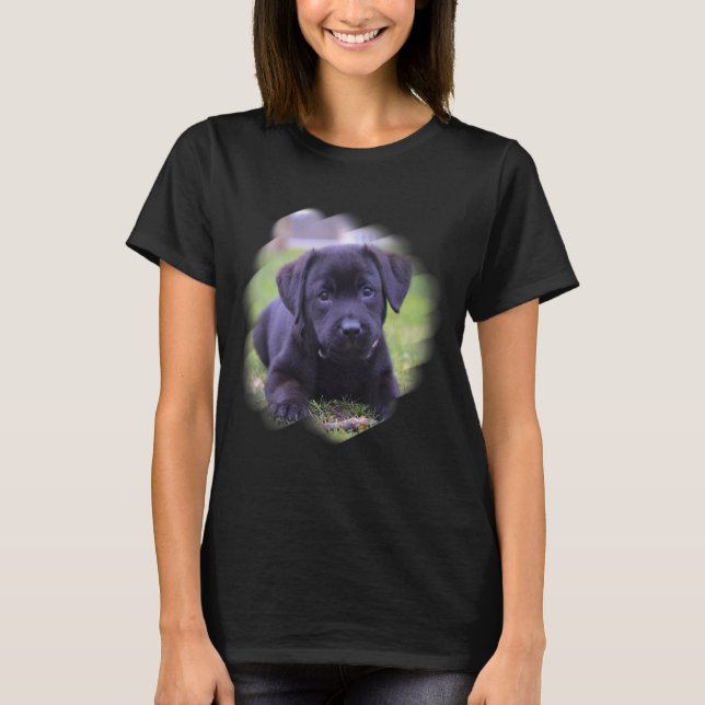 Labrador puppy retriever dog cute T-Shirt (Front)