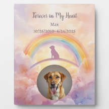 Labrador Rainbow Bridge Memorial Plaque Watercolor