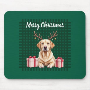 Labrador Reindeer Mouse Mat