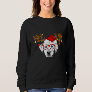 Labrador Reindeer Santa Christmas Lab Dog Sweatshirt